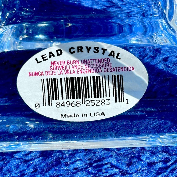 Toscany St. George 24% Lead Crystal 8" Candlesticks USA Cut Glass vintage - Picture 13 of 16